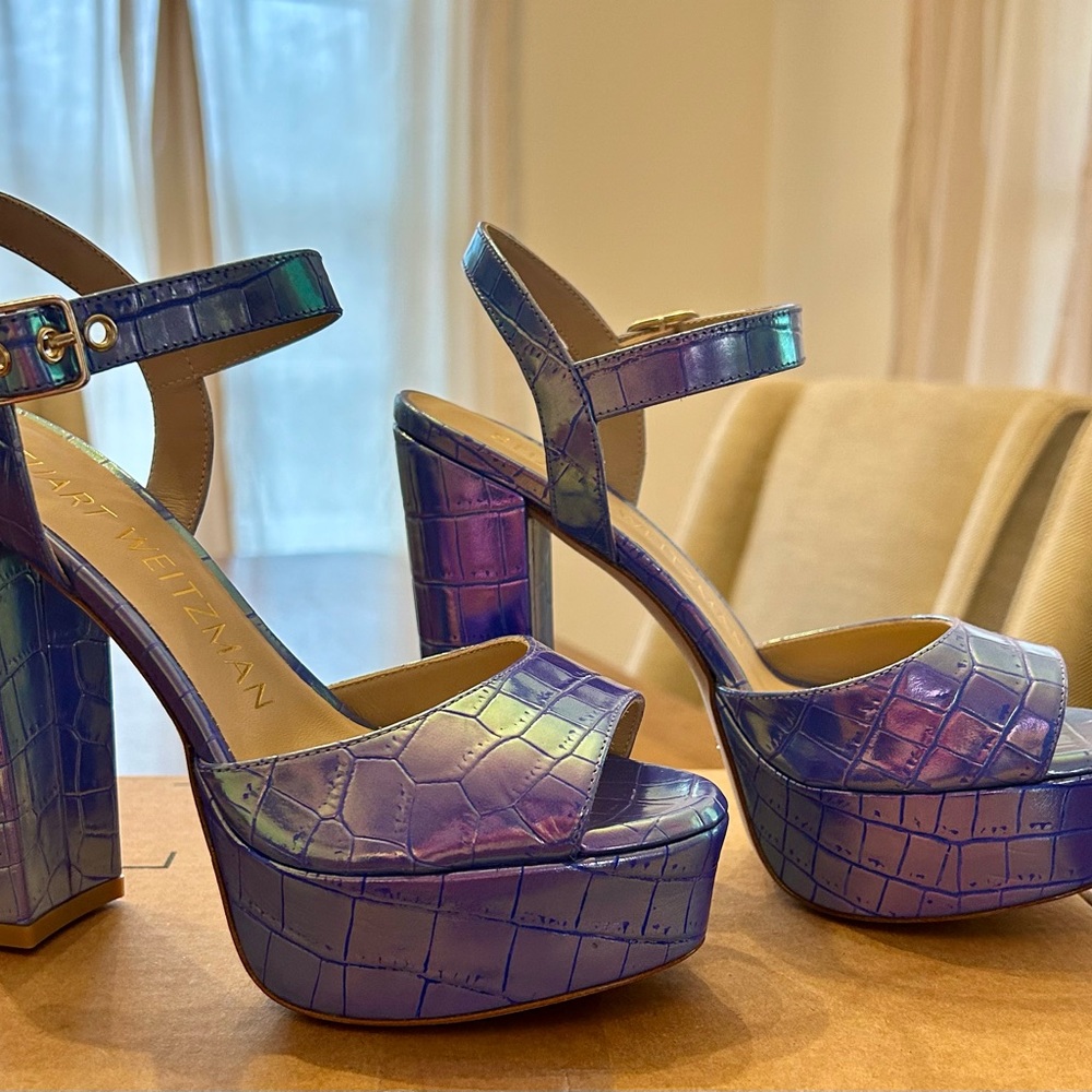Stuart Weitzman Ryder 95 platform sandal, sz 6